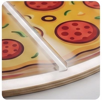 Hybrid plywood core with plexi face